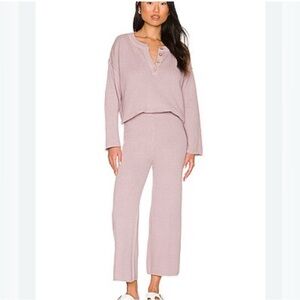Free People Mauve Lounge Ensemble